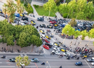 atasco coches en Barcelona