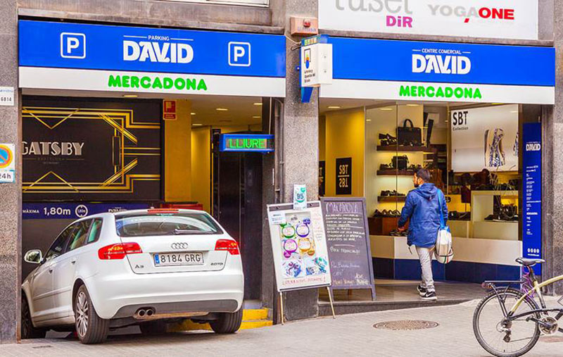 parking Mercadona en calle Tuset de Barcelona